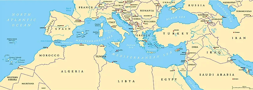 Mediterranean Sea - WorldAtlas