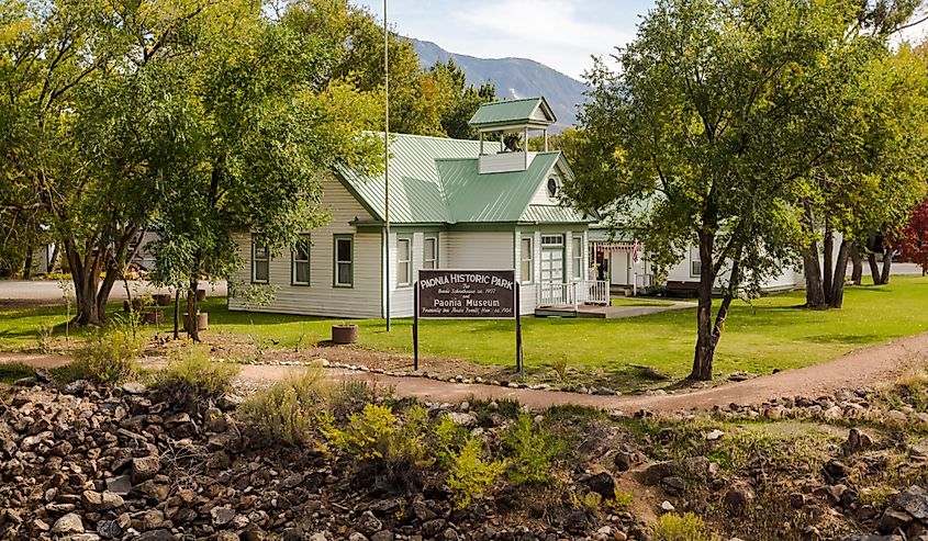 Paonia Museum exterior in the Paonia Historic Park