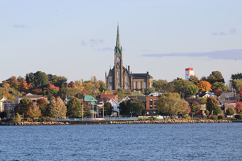 View of Miramichi NB during Autumn
