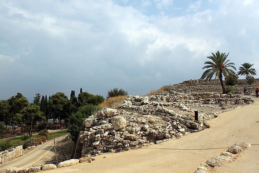 Excavation of the biblical city of Megiddo