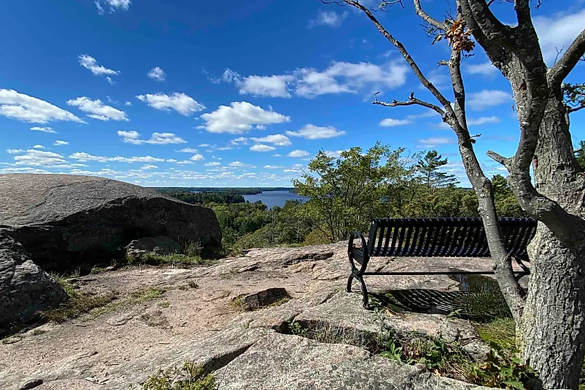 Superb lake views from Huckleberry Rock. Image credit Bryan Dearsley