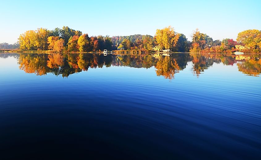 Fall reflections in Cass Lake, Minnesota