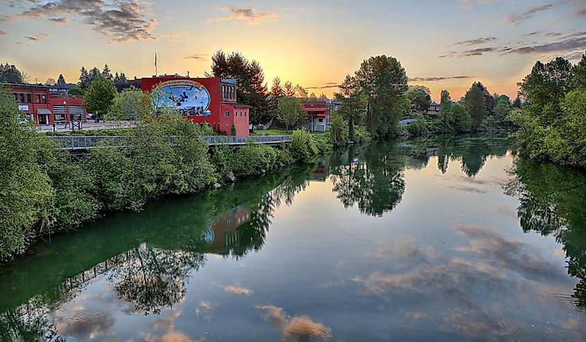 Snohomish, along the river.