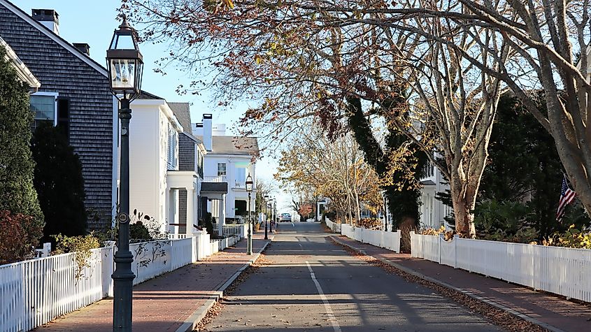 North Water Street in the town of Edgartown, Massachusetts.