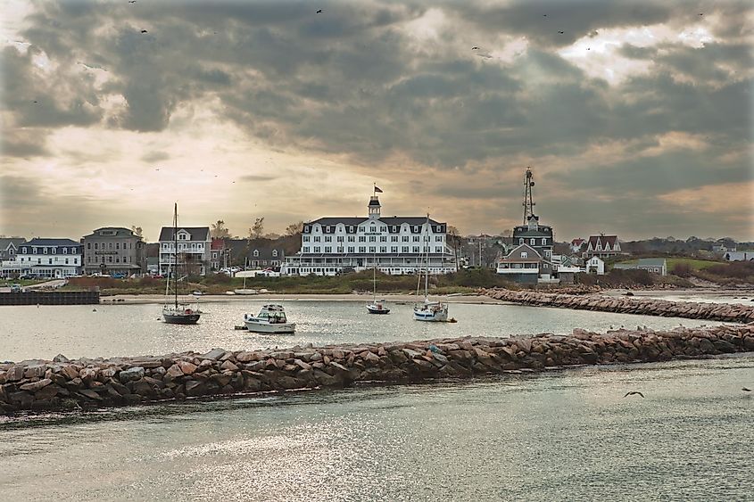 Block Island harbor, Rhode Island.