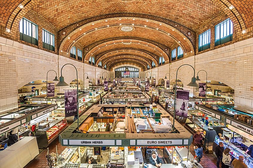 The West Side Market interior.