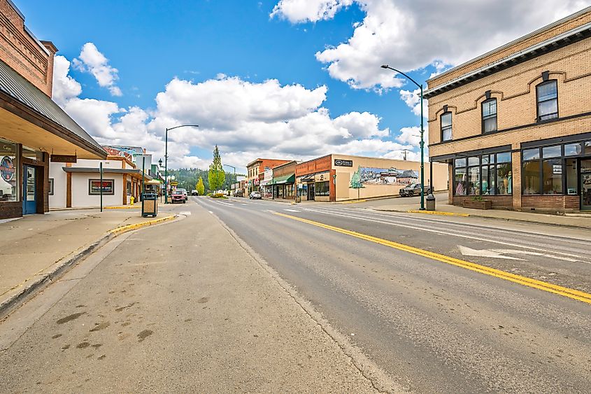 Main Street in St. Maries, Idaho.