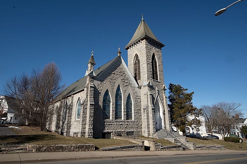 View of the Christ Church in Middletown, New York