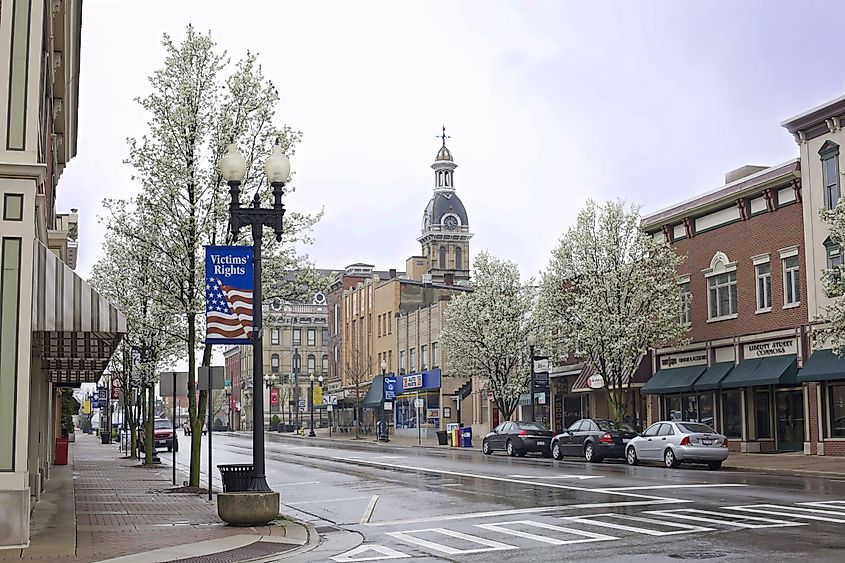 E. Liberty St. in Downtown Wooster, Ohio.