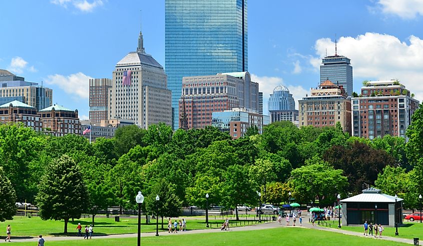 Boston Common, a public park in downtown Boston