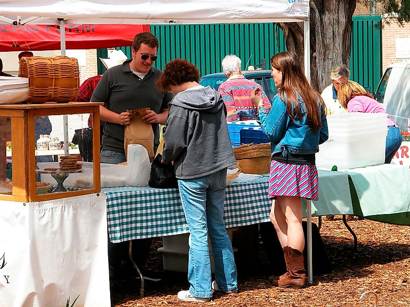The Covington Farmers Market. 