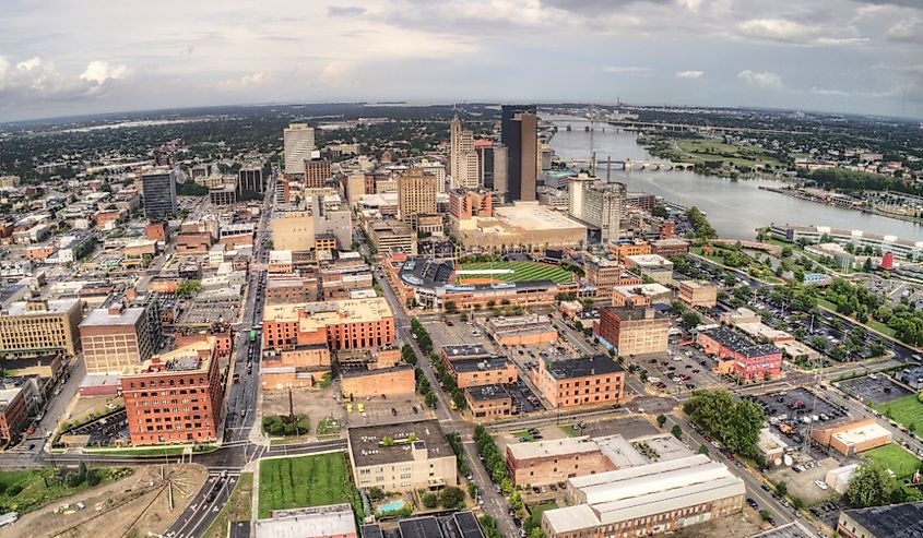 Aerial view of Toledo, Ohio