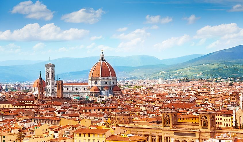 Panorama of Florence and Saint Mary of the Flower in Florence