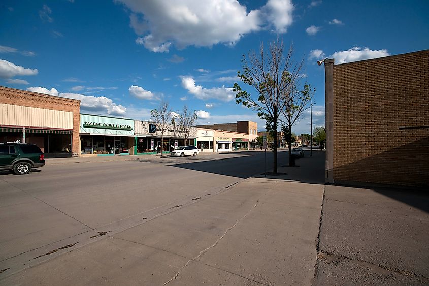 Downtown Valley City, North Dakota.