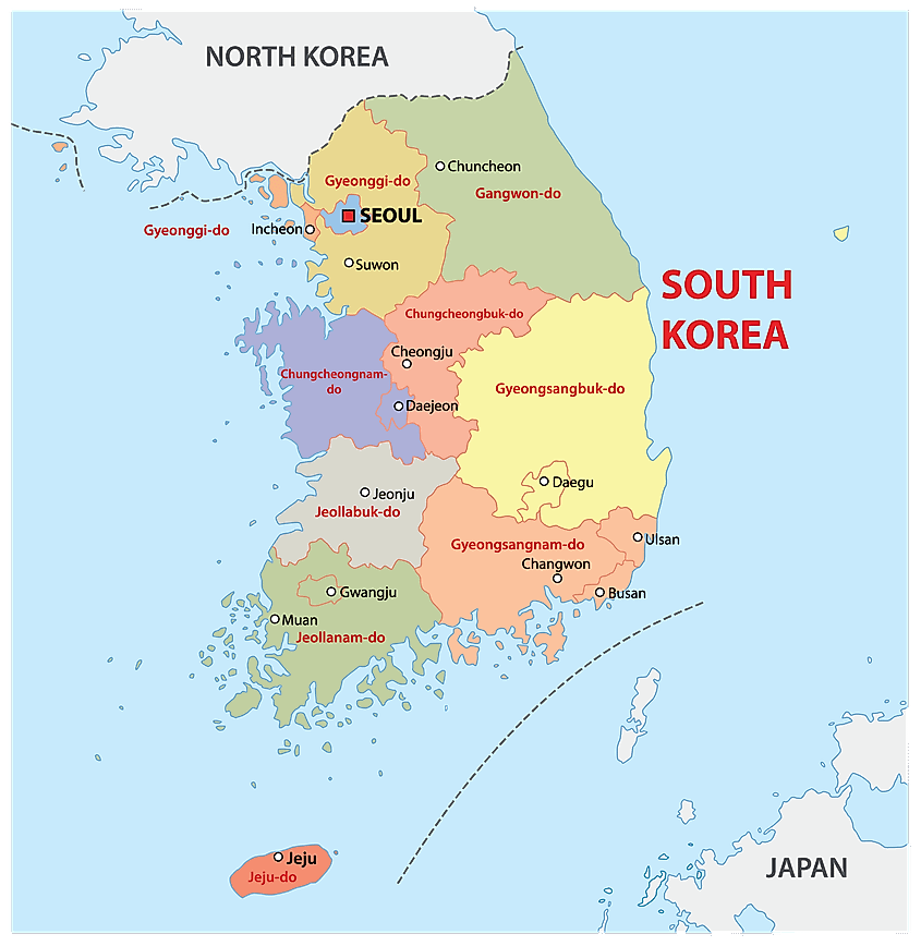 Bordering Countries Of South Korea South Korea Maps & Facts - World Atlas