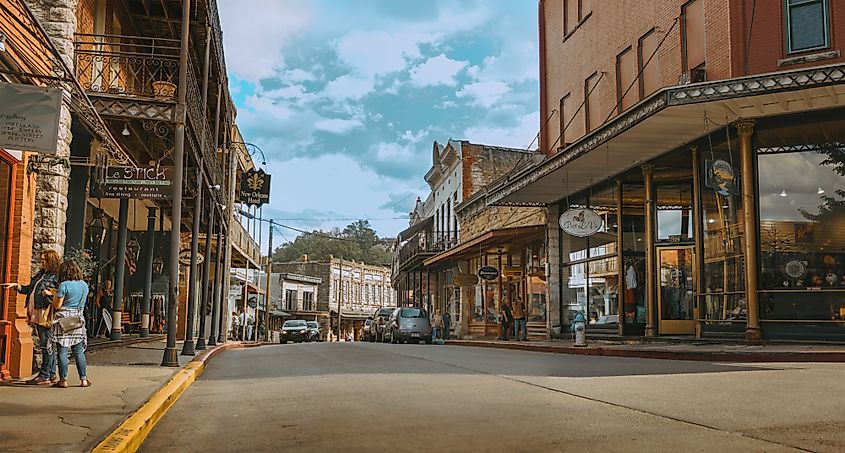 The Main Street in Eureka Springs, Arkansas