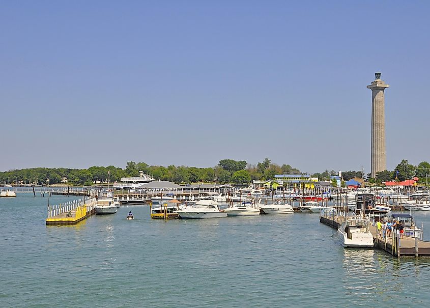 The marina at Put-in-Bay, Ohio.