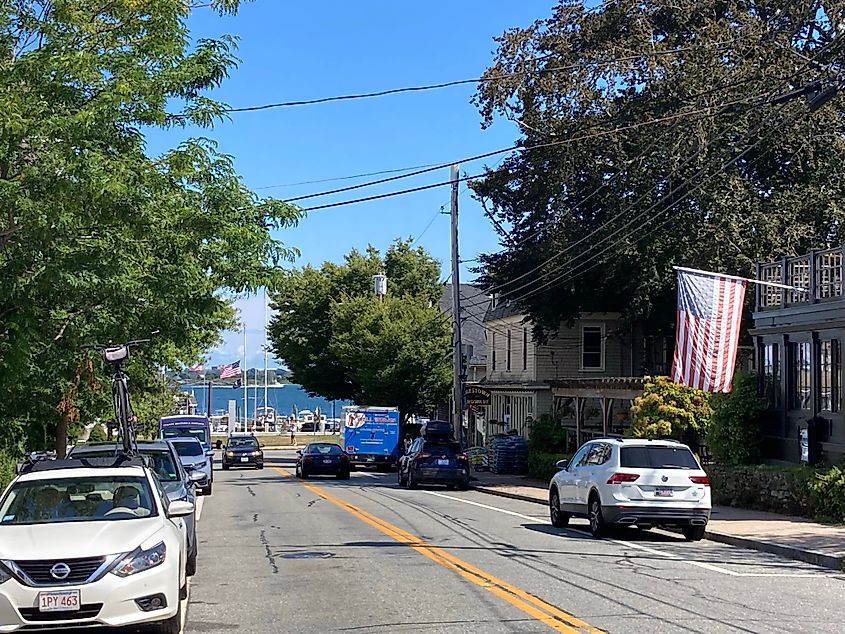 Narragansett Avenue in Jamestown, Rhode Island.