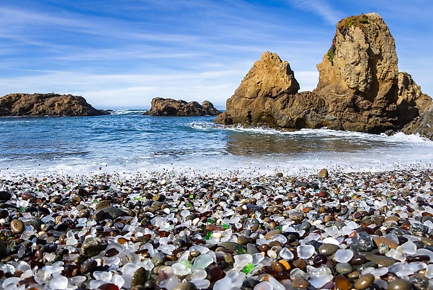 Glass Beach in Fort Bragg, California