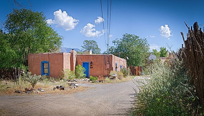 The Felipe Romero House, a historic farmhouse in the North Valley neighborhood of Albuquerque, New Mexico