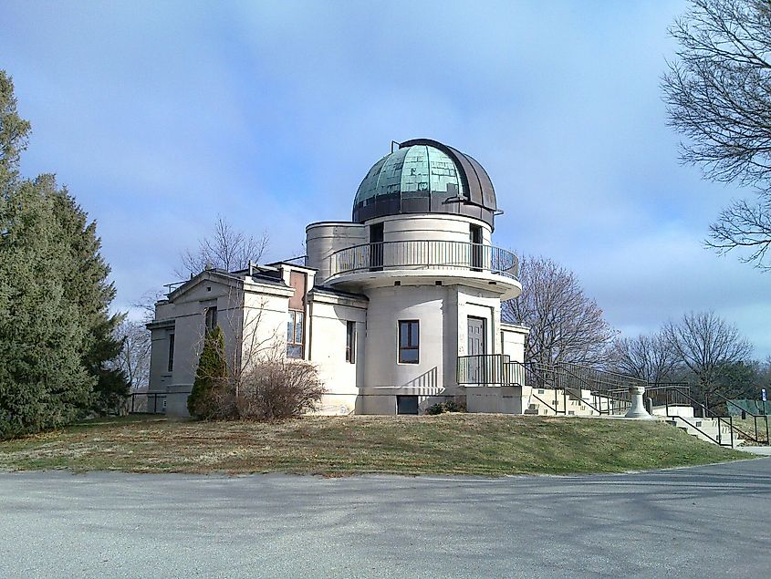 This is the Drake Municipal Observatory photographed looking north east.