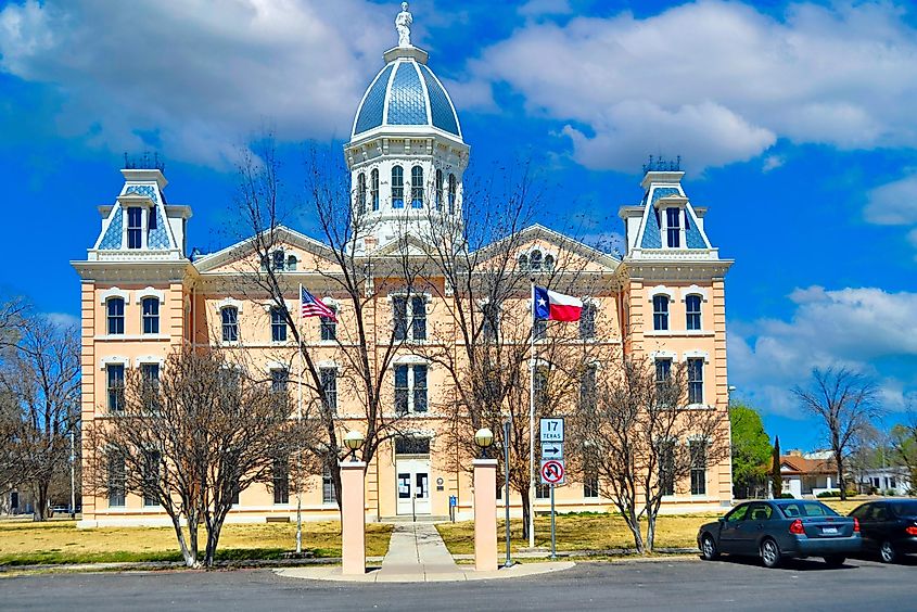 Presidio County Courthouse in Marfa, Texas.