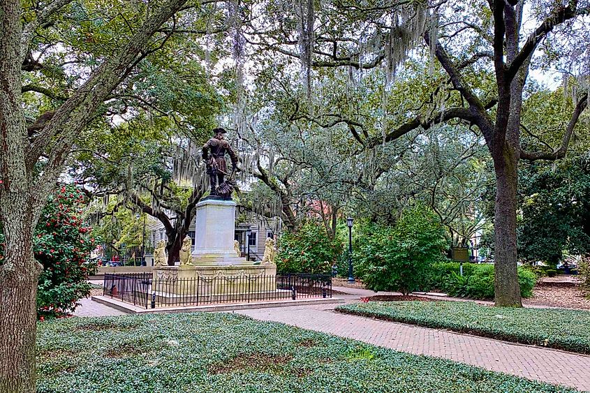 Chippewa Square  Savannah image credit Bryan Dearsley copy