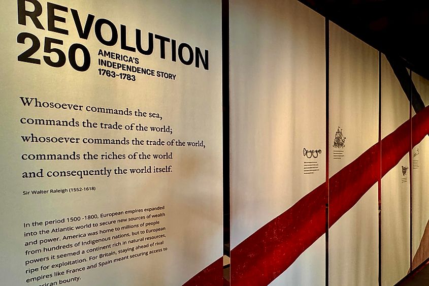 Revolution 250 display at The National Archives Image credit Bryan Dearsley