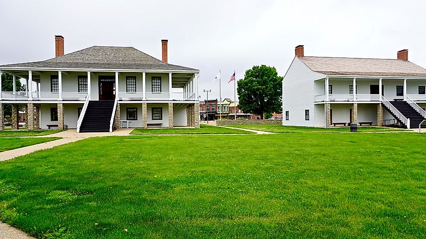 Fort Scott National Historic Site in Kansas. 