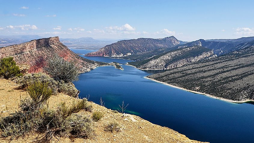 Flaming Gorge Reservoir in Utah.