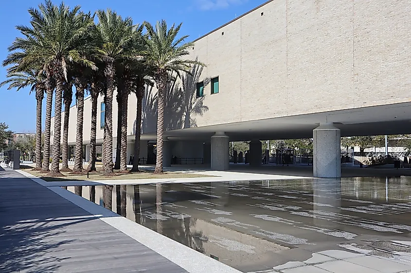 View of Beautiful International African American Museum.