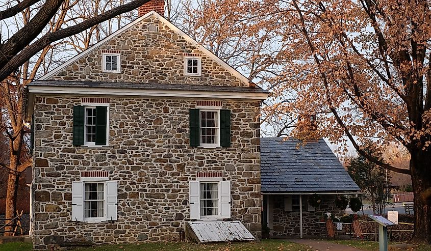 The 1803 House in Emmaus, Pennsylvania.