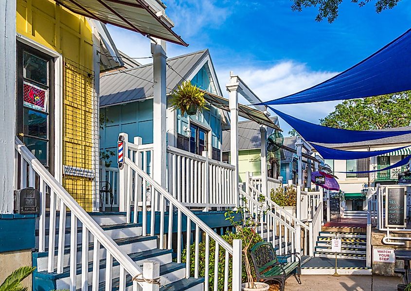 Homes in Saint Simons Island, Georgia.