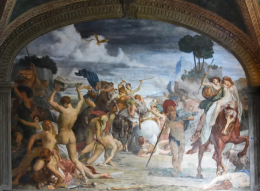 The entry of Alexander the Great in Babylon.