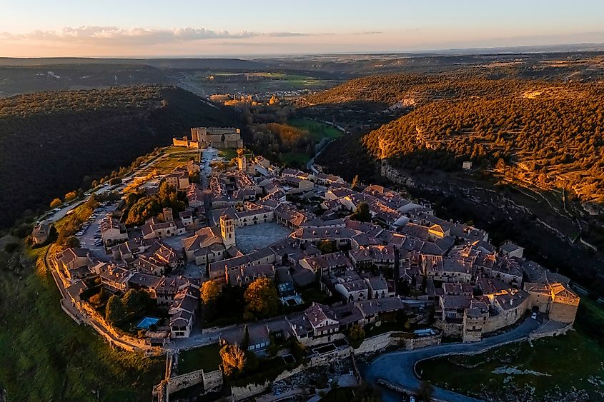 The walled city of Pedraza, Spain.