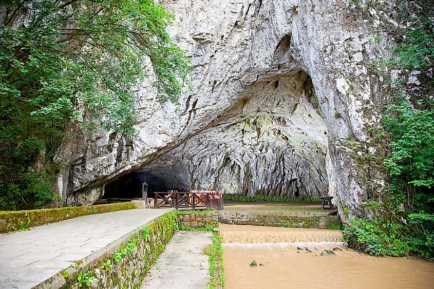 Petnicka cave, the source of the river Banja in Valjevo. Serbia