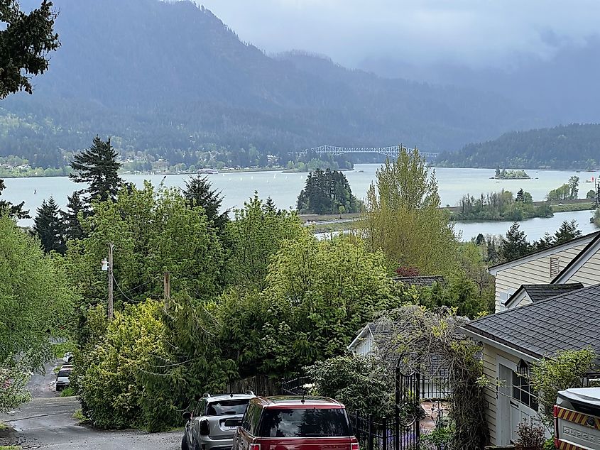View of the Columbia River from Stevenson, Washington