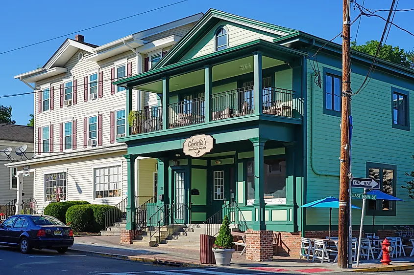 Buildings in historic downtown Clinton, New Jersey. Image: EQRoy / Shutterstock.