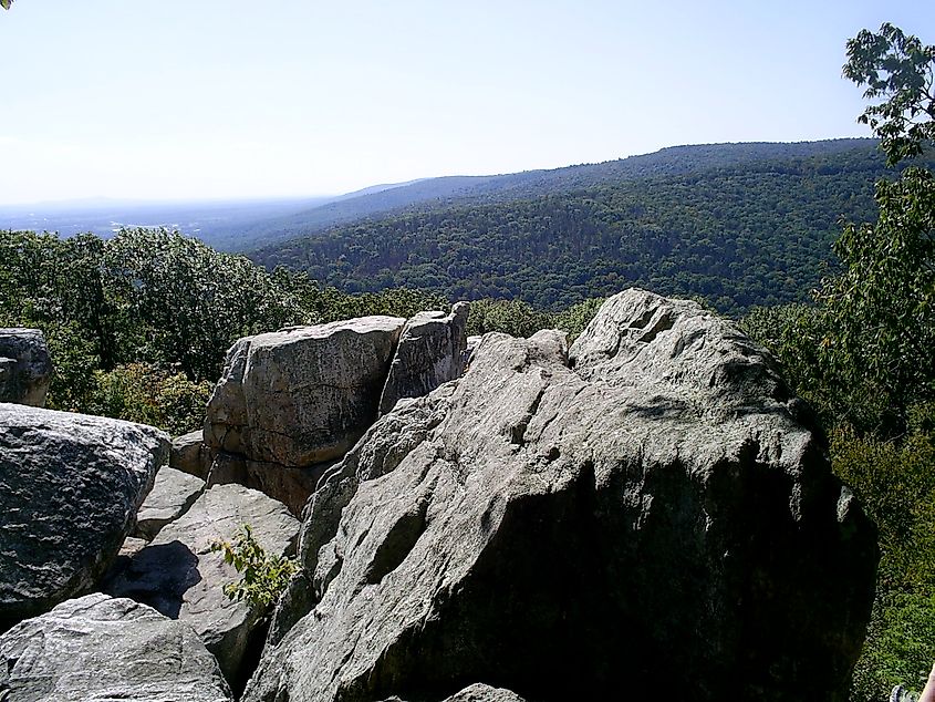 Chimney Rock Vista at Catoctin Mountain Park.