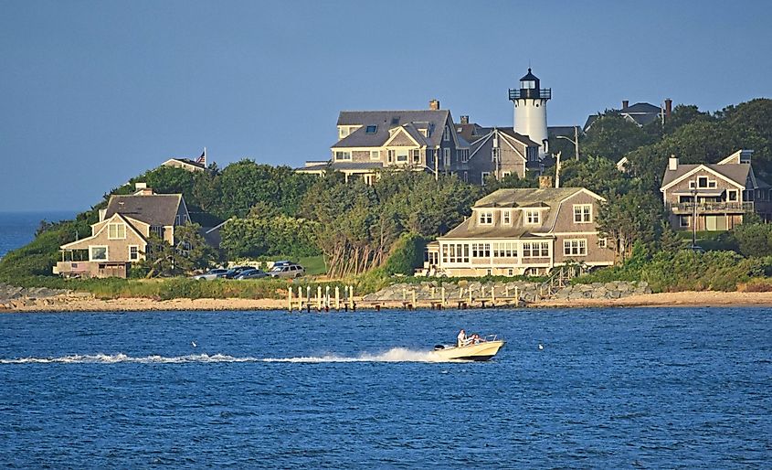 East Chop Light Oak Bluffs Martha's Vineyard Massachusetts. 