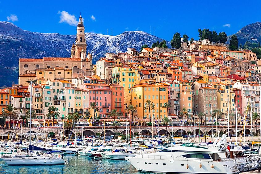 Menton, Provence-Alpes-Côte d'Azur, France.