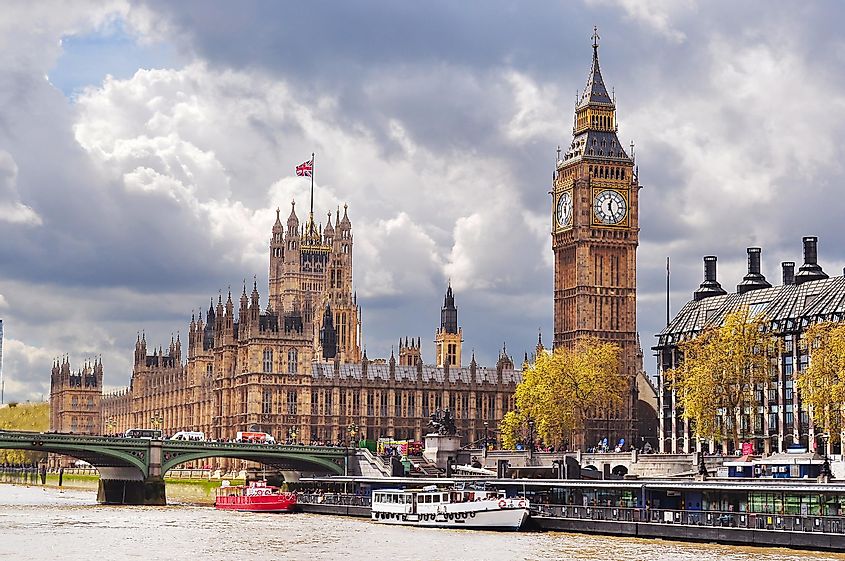 Westminster Palace (Houses of Parliament) and Big Ben, London, United Kingdom of Great Britain and Northern Ireland.