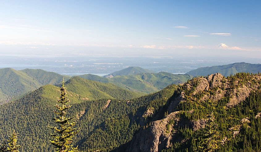 Dramatic vista from Mount Townsend trail in Buckhorn Wilderness.