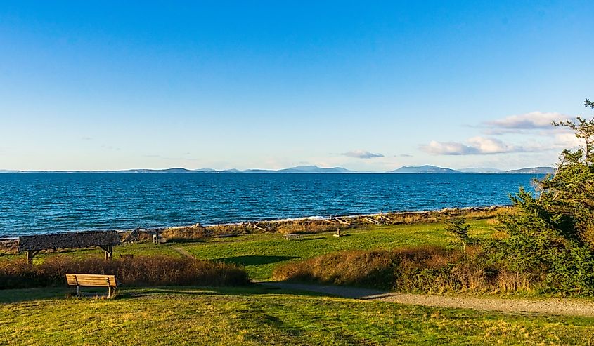 Beautiful evening at beach, Joseph Whidbey State Park