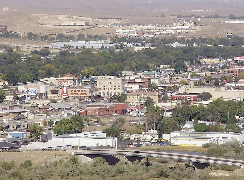 View of downtown Elko, Nevada