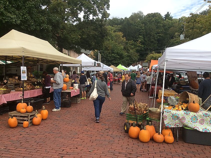 Farmers Market in Granville, Ohio.