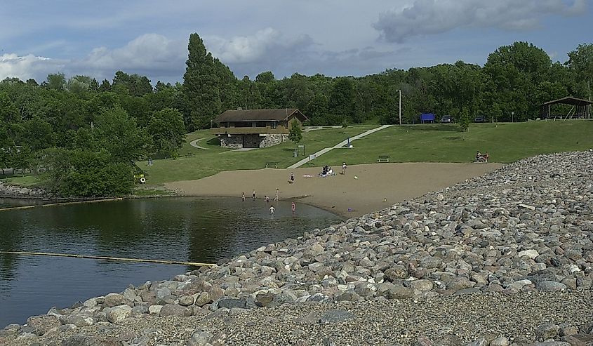 Beach at Mel Rieman Recreational Area, Lake Ashtabula