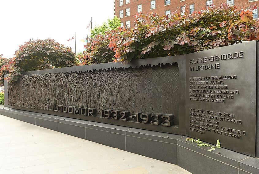Memorial of victims of the Holodomor in Washington DC