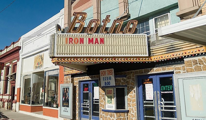 Exterior of Botno theater in Bottineau, ND