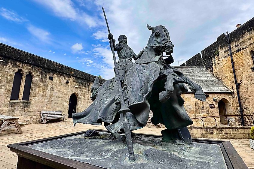 Knight in Alnwick Castle's Artisans Courtyard Image credit Bryan Dearsley